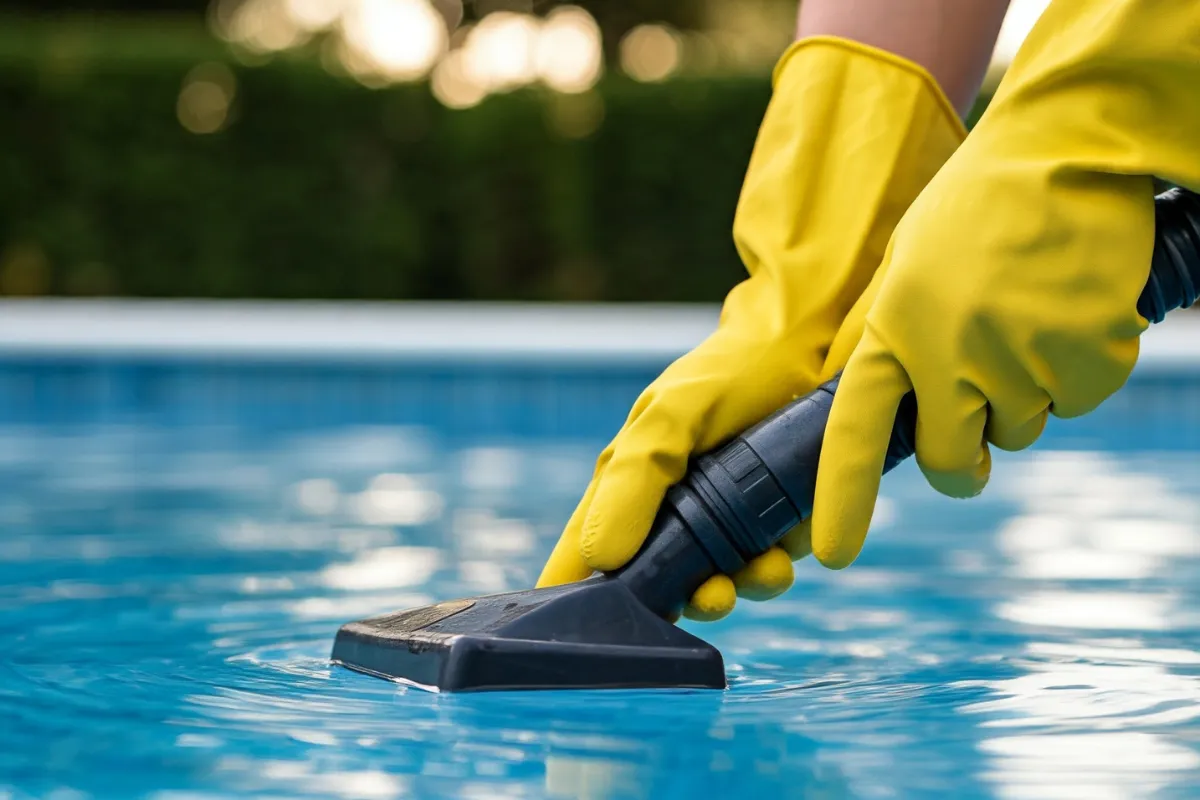 Aspirar a Sujeira do Fundo da Piscina