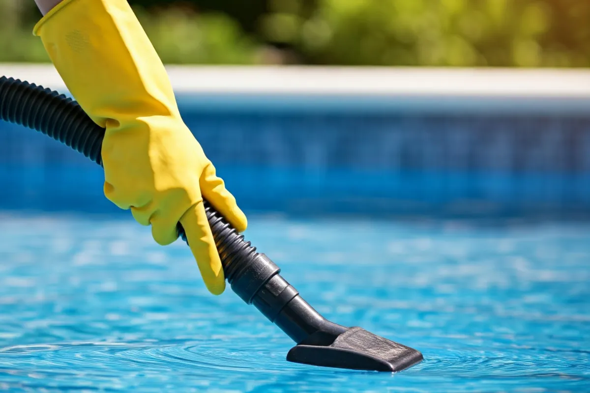 Aspirar a Sujeira do Fundo da Piscina