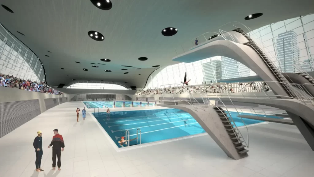 Fluidez e Formas Orgânicas: A Revolução das Piscinas no Estilo de Zaha Hadid